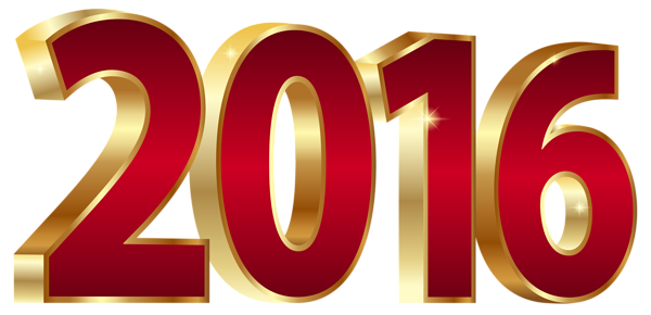 2016_Gold_and_Red_PNG_Clipart_Image